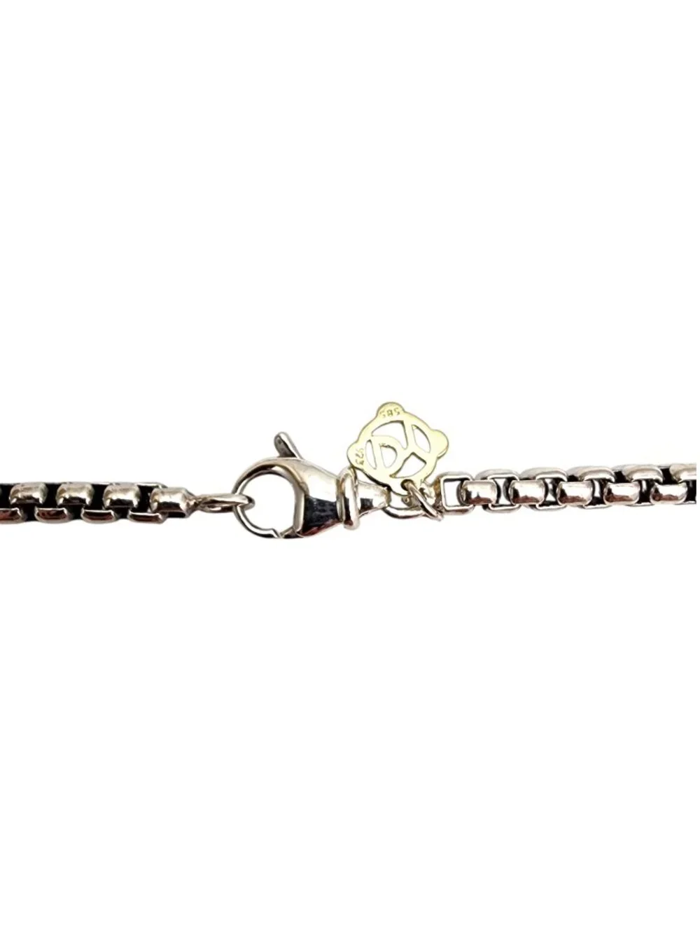 David Yurman Sterling Silver 14K Yellow Gold 18